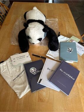Pulse Of Potential Pookie the Panda & 3 blank journal gifts Weighted Plush